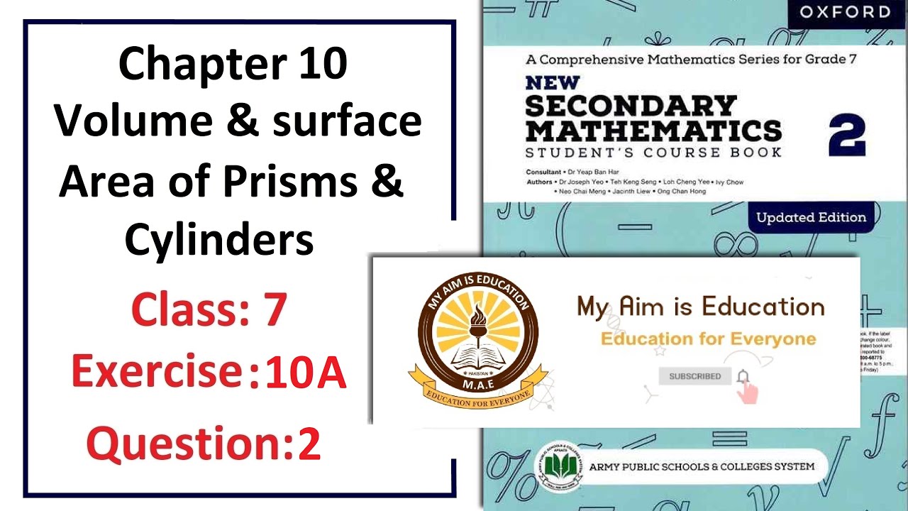 Exercise 10A Question 2 &ndash; (Prism)  Complete solution &ndash; APS Math Class 7.