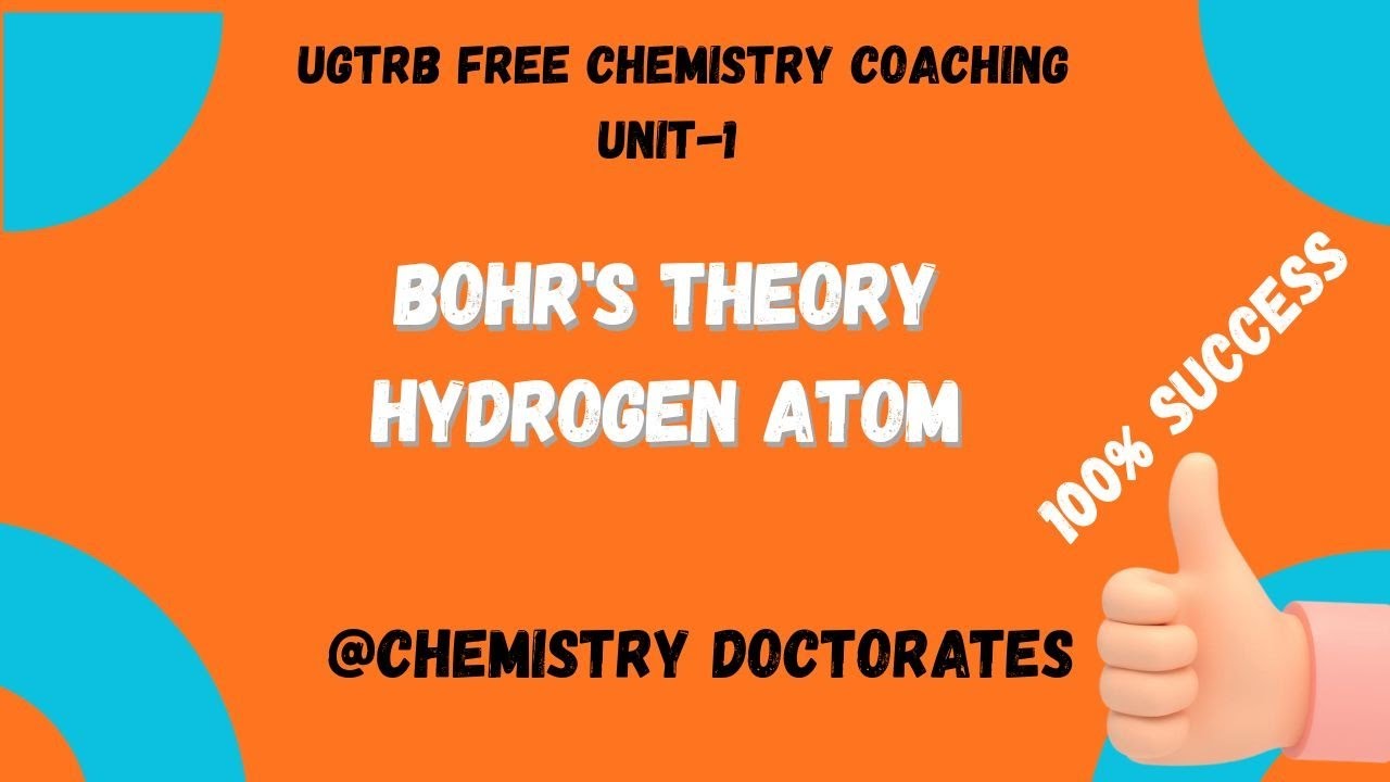UGTRB-2026 Unit 1 Bohr's theory|  Hydrogen spectrum| #TRB, # Free Classes, # Chemistry in Tamil 