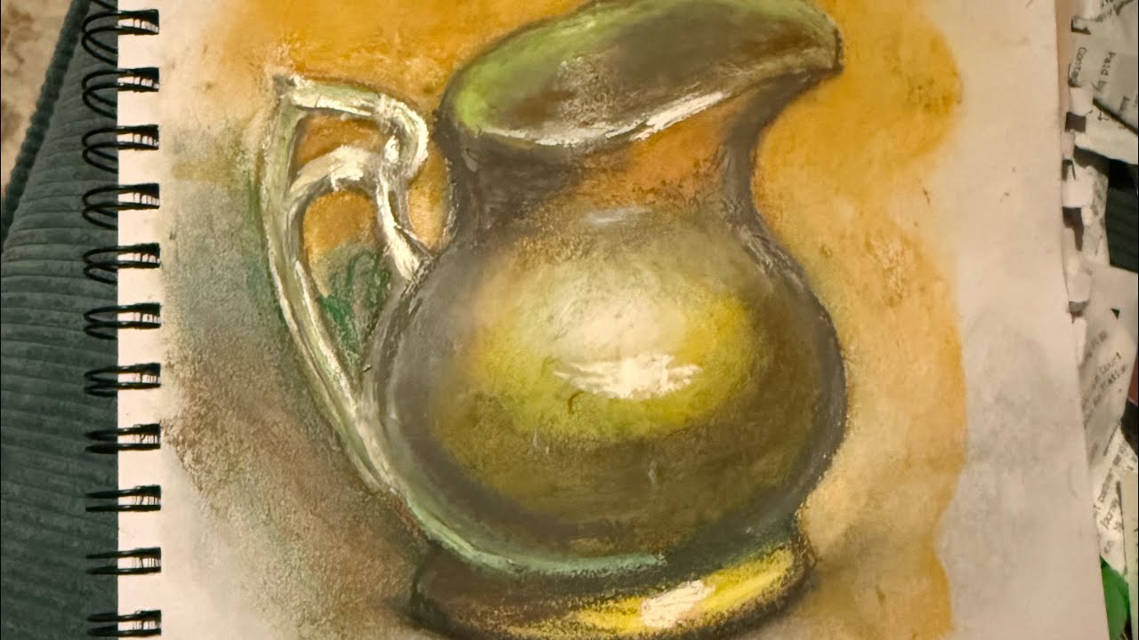 Day 23: art attack, playing with soft pastels