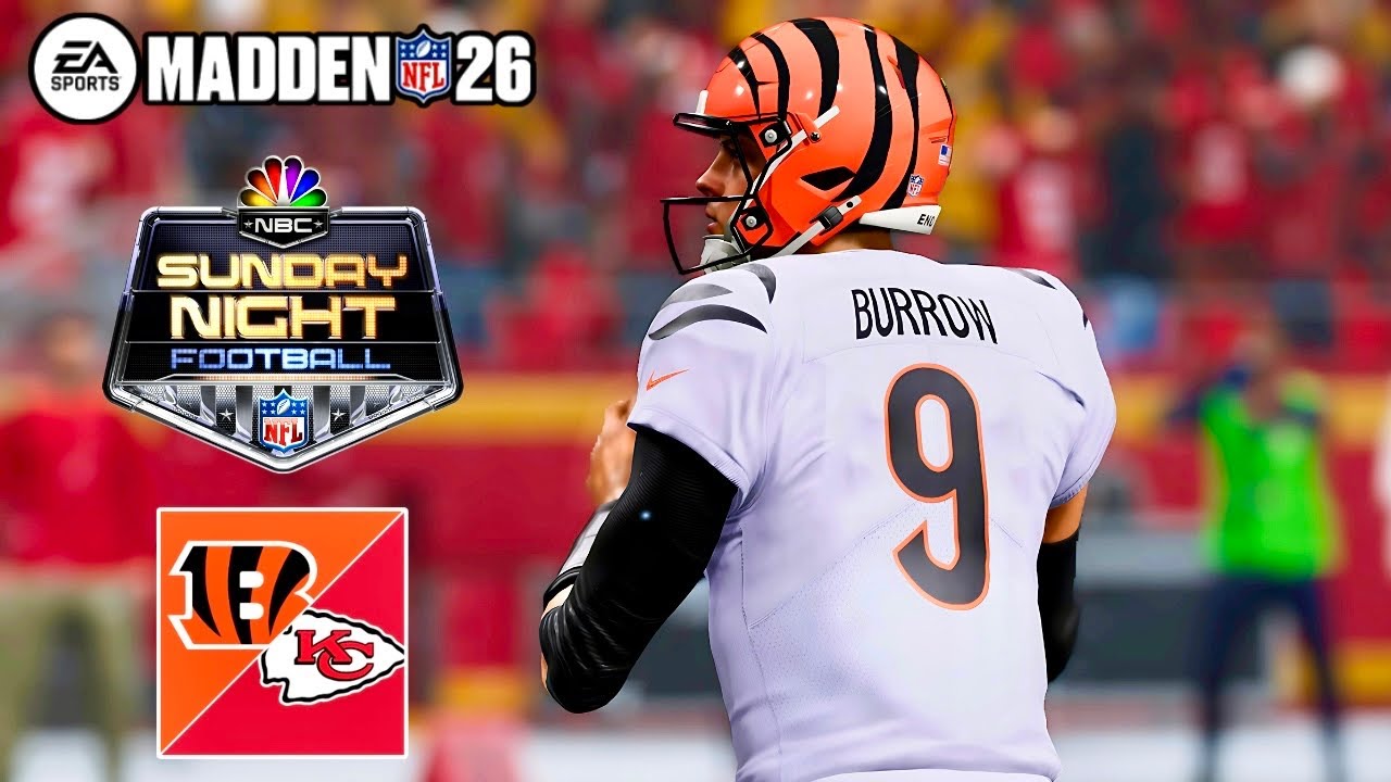 Chiefs vs Bengals – SNF Snow Game | Madden Simulation