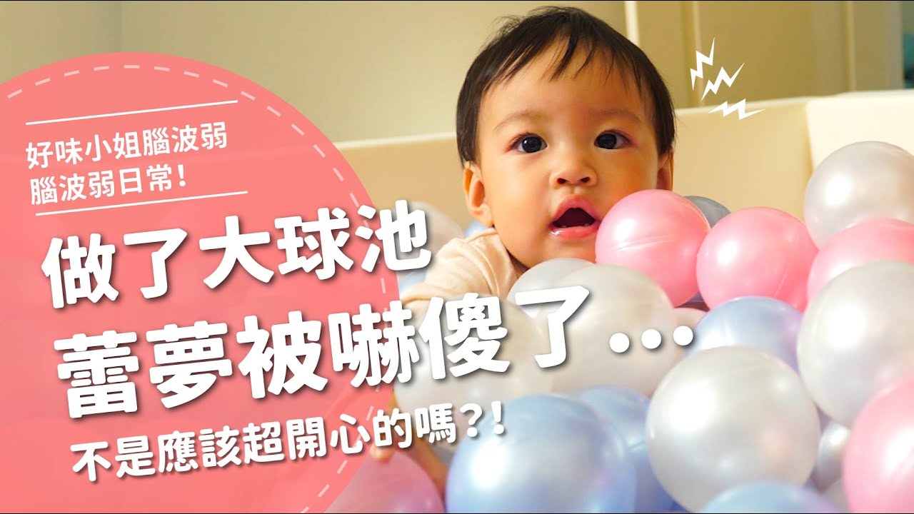 做了大球池，蕾夢被嚇傻了...【腦波弱日常】EP24