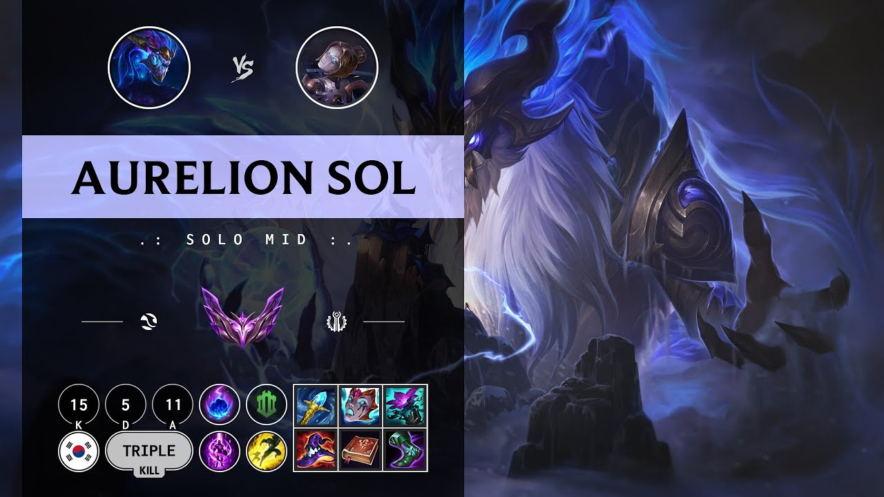 Aurelion Sol Mid vs Orianna - KR Master Patch 14.11