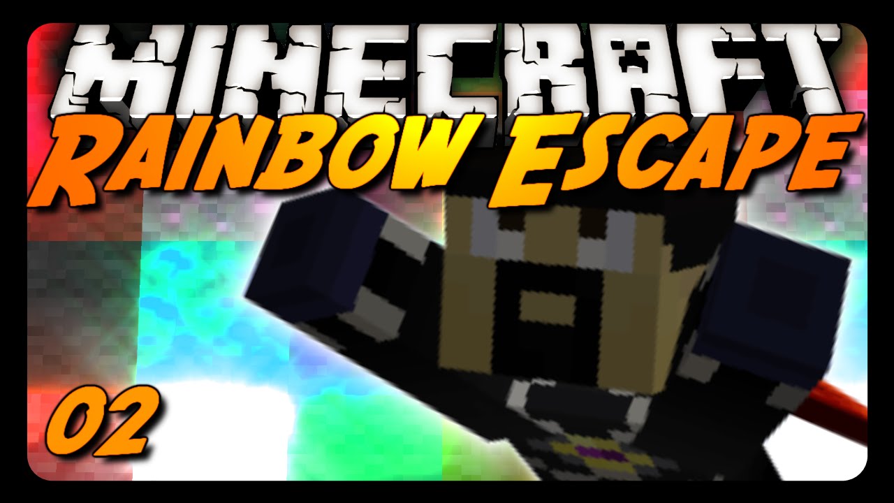 Minecraft Parkour - RAINBOW ESCAPE - Pt. 2 w/ AntVenom!