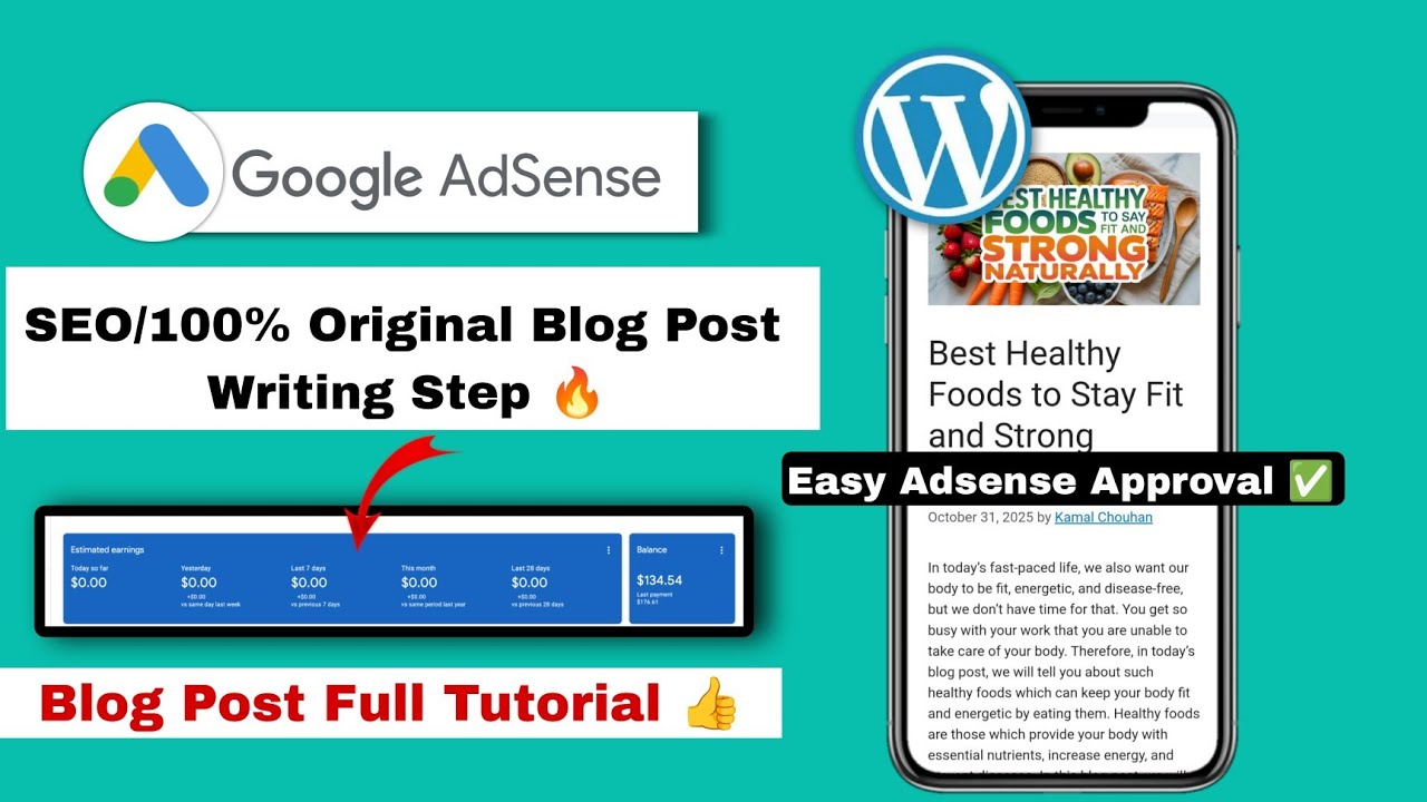 How To Write SEO/100% Original Blog Post Writing 🔥|| Easy Adsense Approval Your Website 👍|| Tutorial