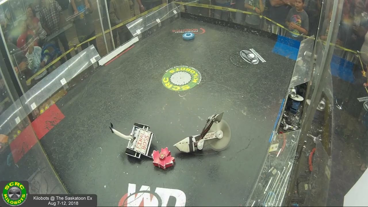Chaos Theory vs. Final Boss [Beetleweights] - Kilobots Fight Nights @ The Ex 2018