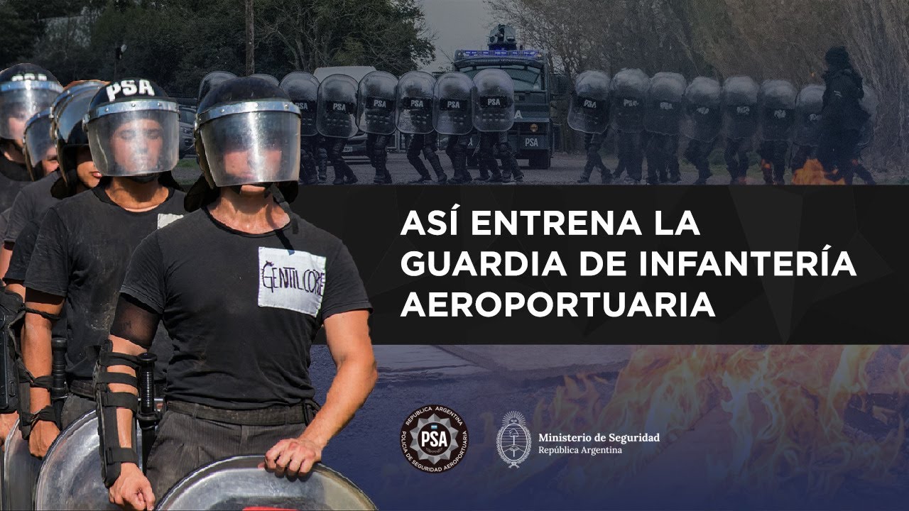 ASÍ ENTRENA LA GUARDIA DE INFANTERÍA AEROPORTUARIA