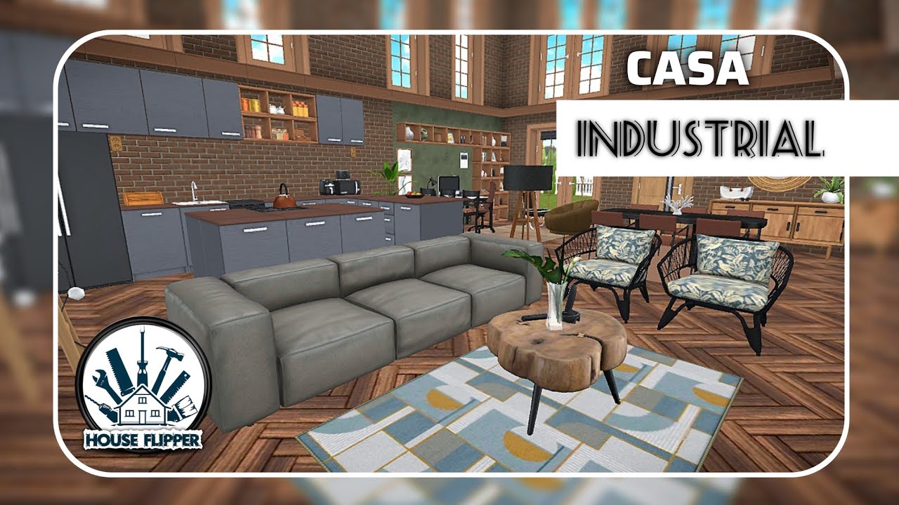 CASA INDUSTRIAL 🏠🪴🧱 // HOUSE FLIPPER MOBILE // REFORMA & DECORAÇÃO 《TOUR 》