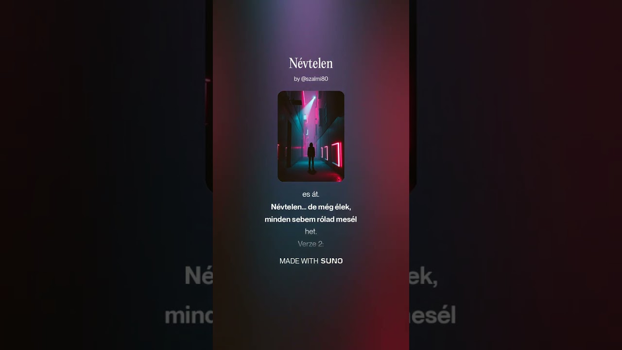 Névtelen #suno #ai #1version #musicvideo 