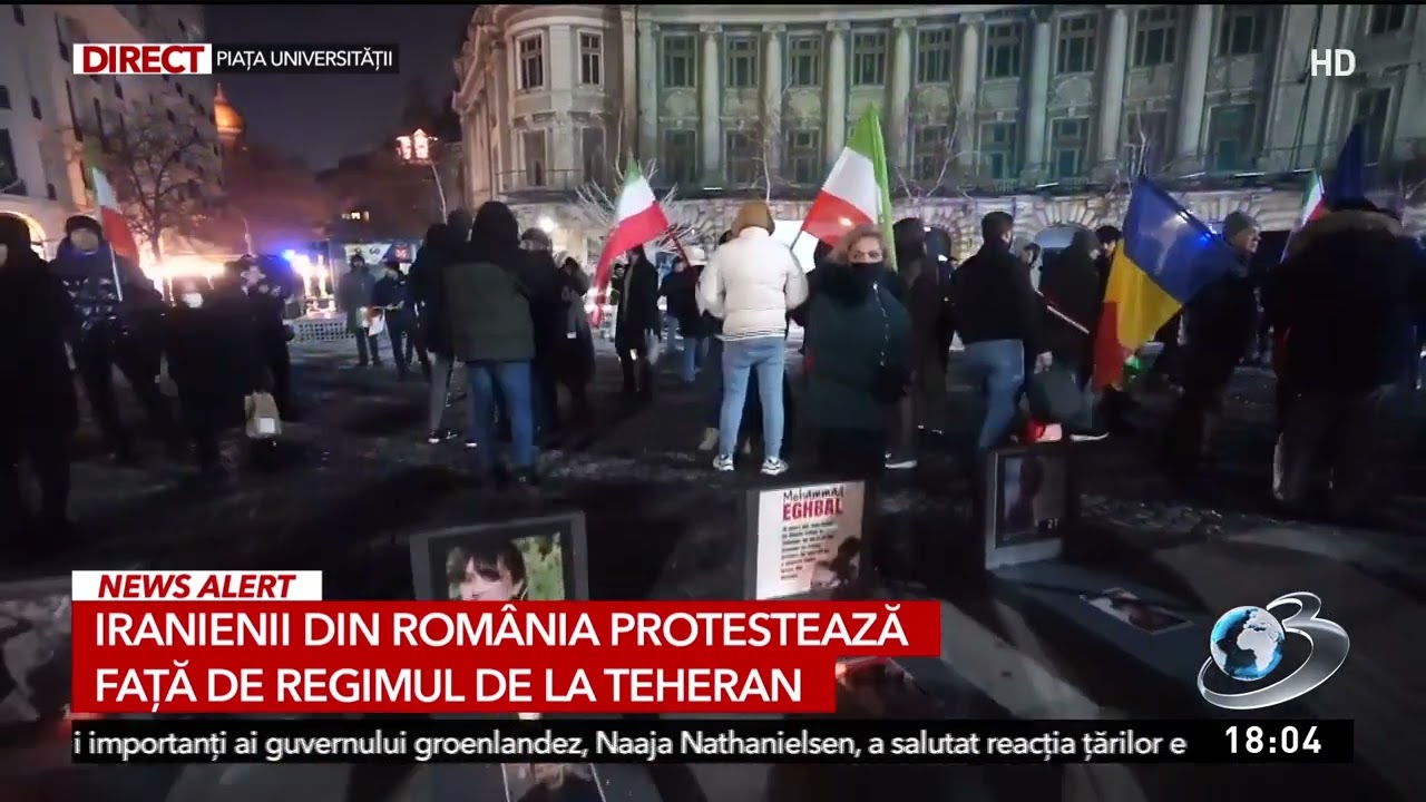Iranienii din Rom&acirc;nia protestează față de regimul de la Teheran