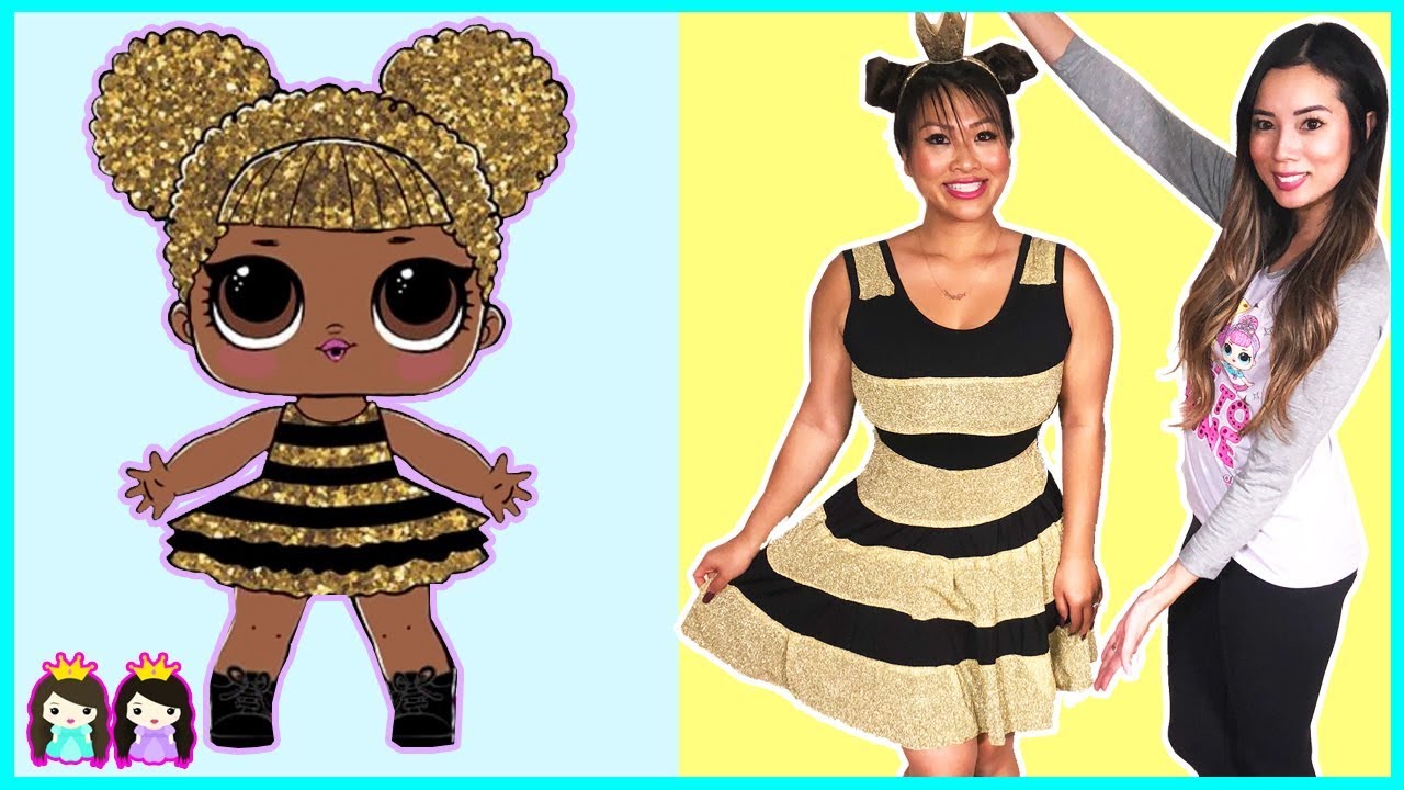 LOL Surprise Dolls in Real Life with Makeup + Dress up play at Pretend Play Hair Salon