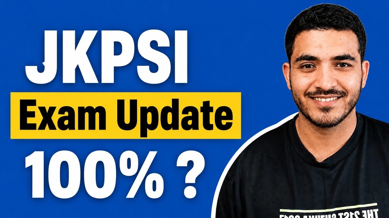 Jkpsi exam update | jkpsi exam date | jkpsi exam date 2026 | jkssb jkpsi exam update 2026 #jkpsi 
