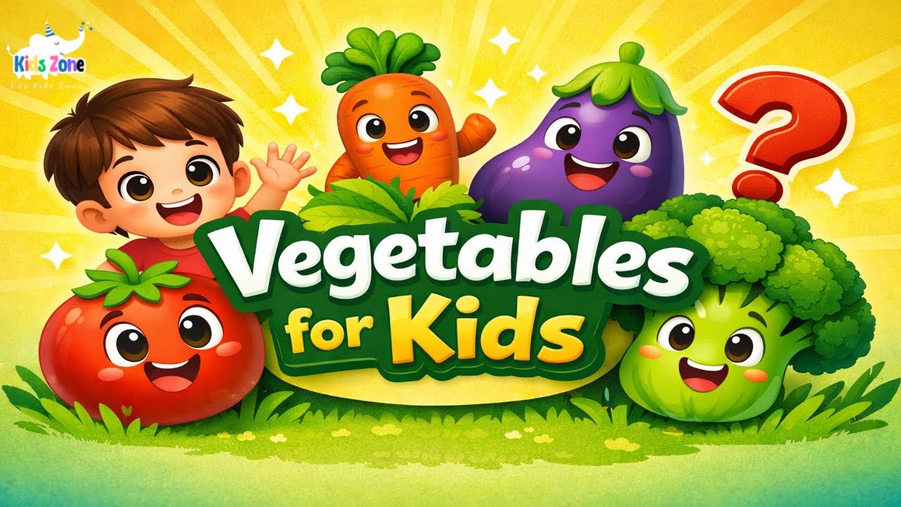 Vegetables Name for Kids 🍅🥦 | Learn in English & Hindi | Preschool & Toddlers 👶