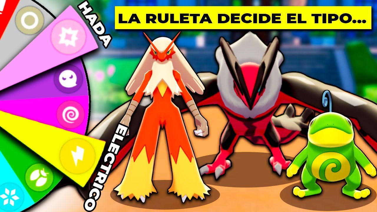 Eligiendo POKÉMON INICIALES pero la RULETA DECIDE su TIPO! - pachi66