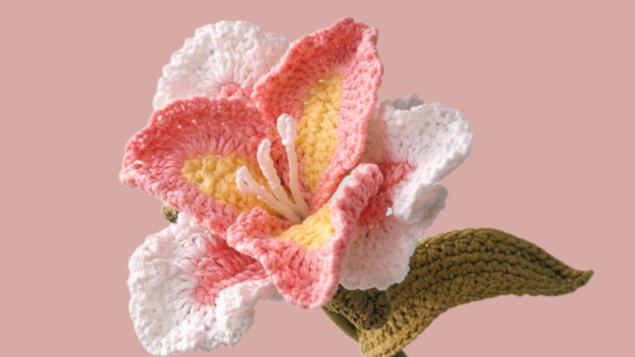 Crochet Iris Flower Tutorial 🌸 Part 1 | Realistic Petals Step by Step