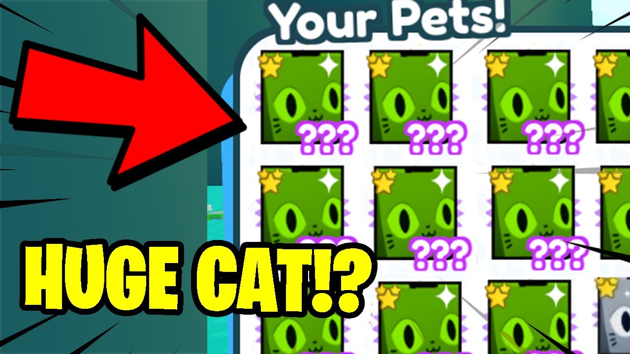 🤩Я ПОЛУЧИЛ ПЕРВОГО РАДУЖНОГО ОГРОМНОГО КОТА в Pet Simulator X!