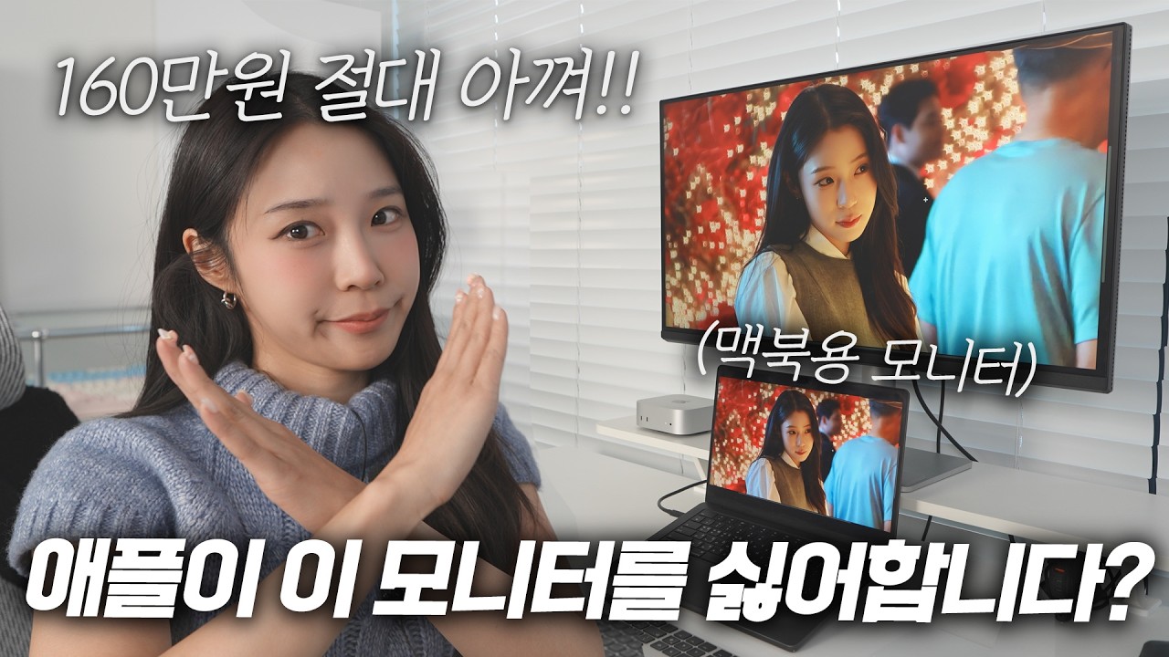 애플 스디플 그돈씨;; 160만원 더 싼 맥북 찰떡 모니터 등장?