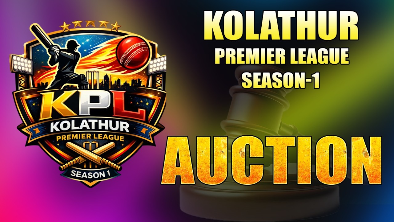 KPL || Kolathur Premier League Season-1 || AUCTION || #viral #cricket #iplcricket #ipl