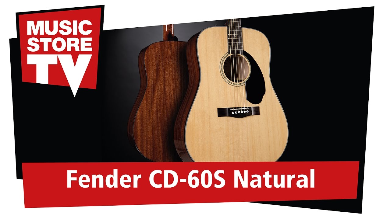FENDER CD-60S Natural Dreadnought Westerngitarre