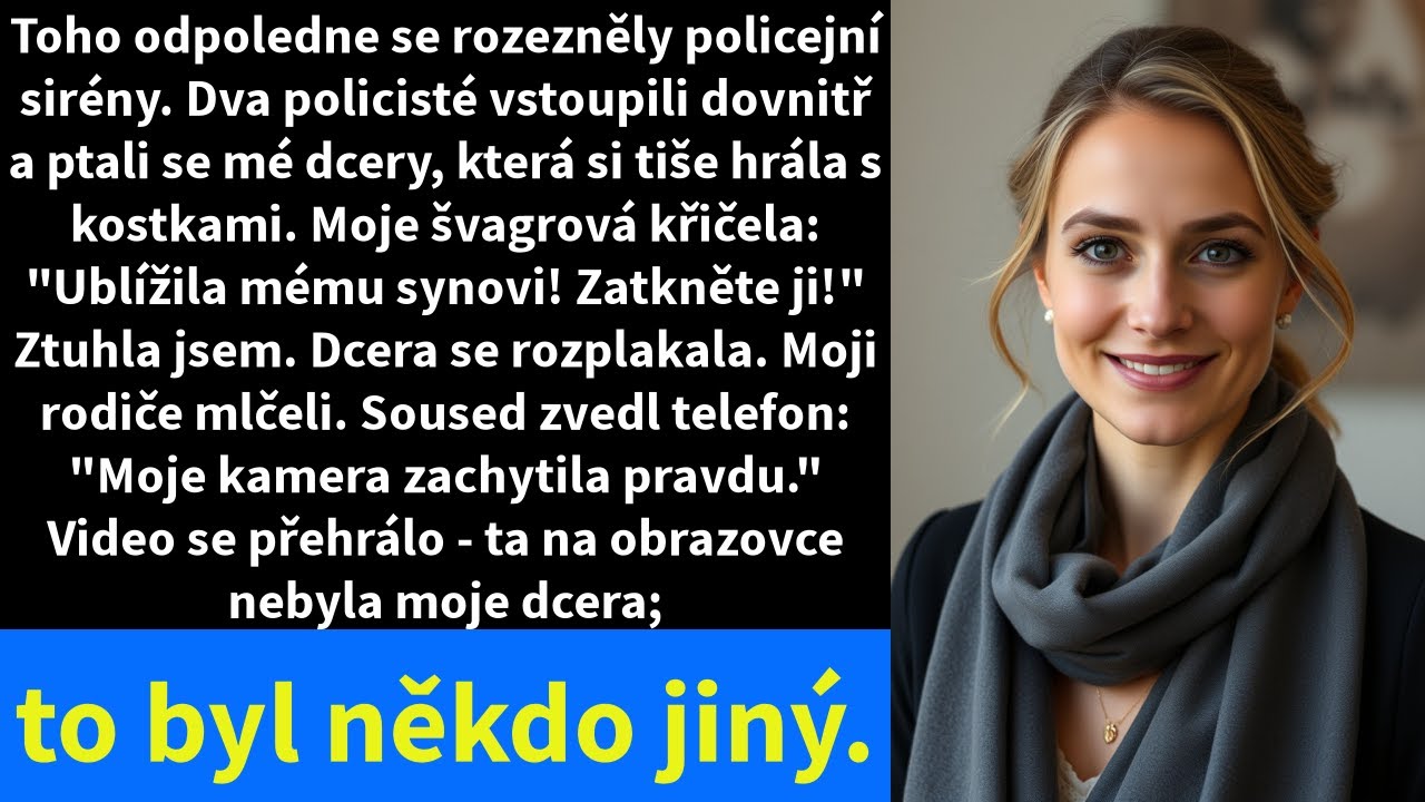 Toho odpoledne se rozezněly policejní sirény. Dva policisté vstoupili dovnitř a ptali se mé dcery,
