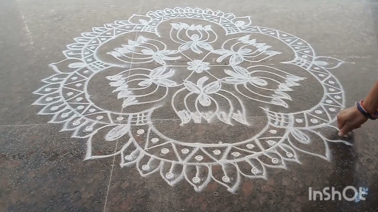 6 March 2026beautifulkolam#festivalrangoli#easyrangoli#desingsrangoli