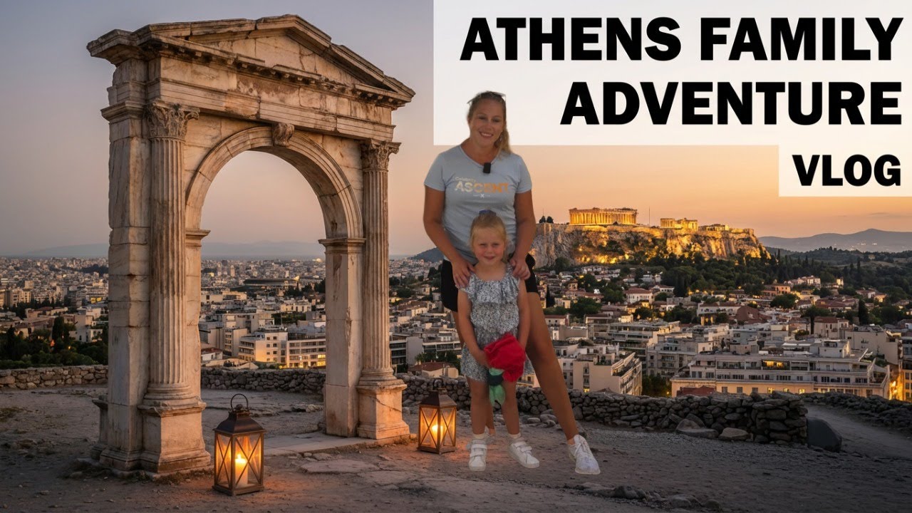 Athens City Vlog 🇬🇷 | Explore Ancient Greece, Street Food & Family Adventures at 3 Times the Magic!