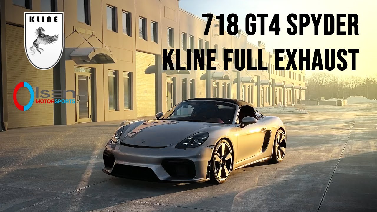 Porsche 718 GT4 / Spyder With Kline Innovation Inconel Full Exhaust