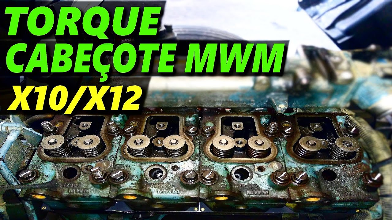 TORQUE RECOMENDADO PARA O CABEÇOTE DO MOTOR MWM X10 / X12 E QUAL A MEDIDA MAXIMA  DOS SEUS PARAFUSOS