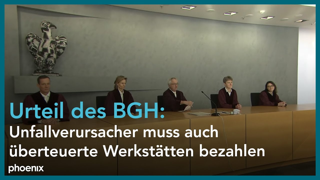 BGH-Urteil: Unfallverursacher trägt das 