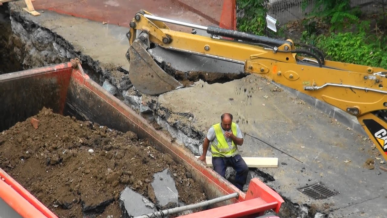 Canal RADET cu excavator si basculanta
