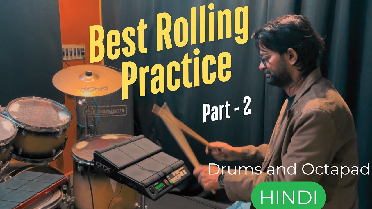 Drums Octapad Lesson | 5 Best Rolling Practice with Rhythm