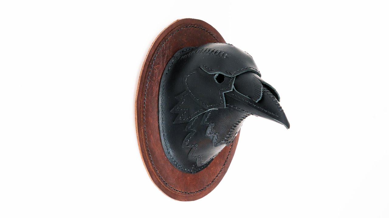 Making a Leather Raven Head Mount PDF Pattern