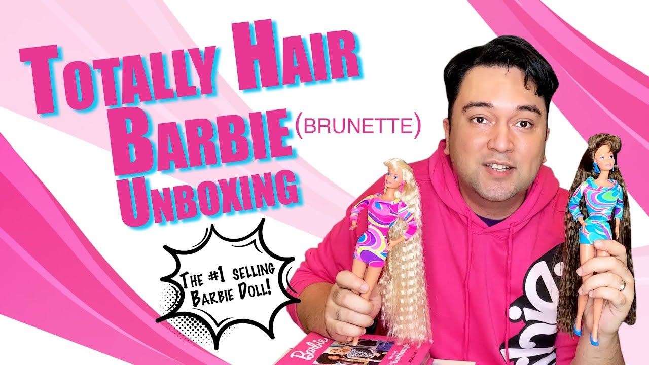 Brunette Totally Hair Barbie Unboxing 90s Nostalgia | Life in Plastic