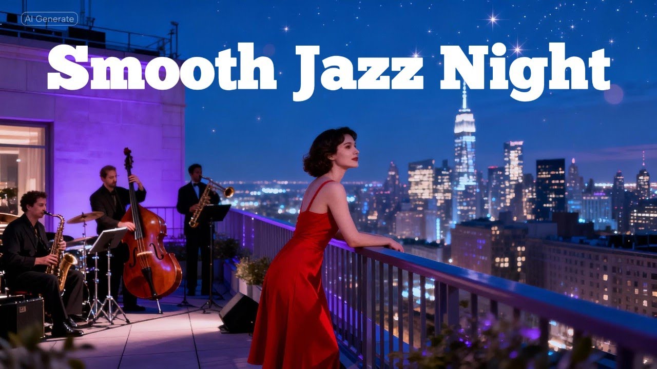 Smooth Jazz Night – Relaxing Jazz Music for Work, Study & Evening Café Mood