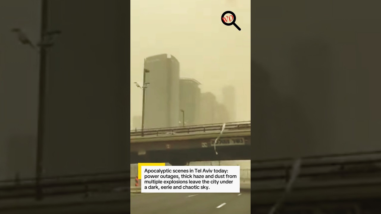 Shocking Explosions Rock Tel Aviv Today ⚠️ Power Outages, Thick Smoke and Chaos Across the City