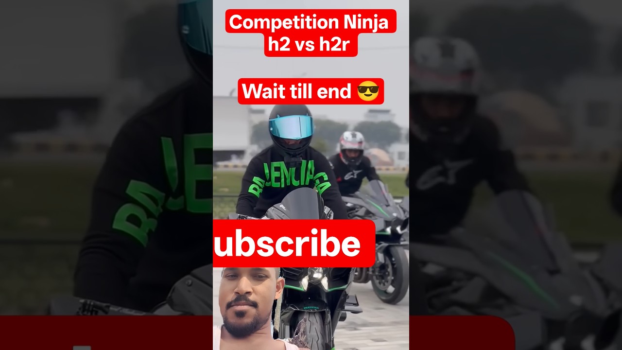 🏍️💨 H2 vs H2R Top Speed Competition 🔥 | Insane Power 😍