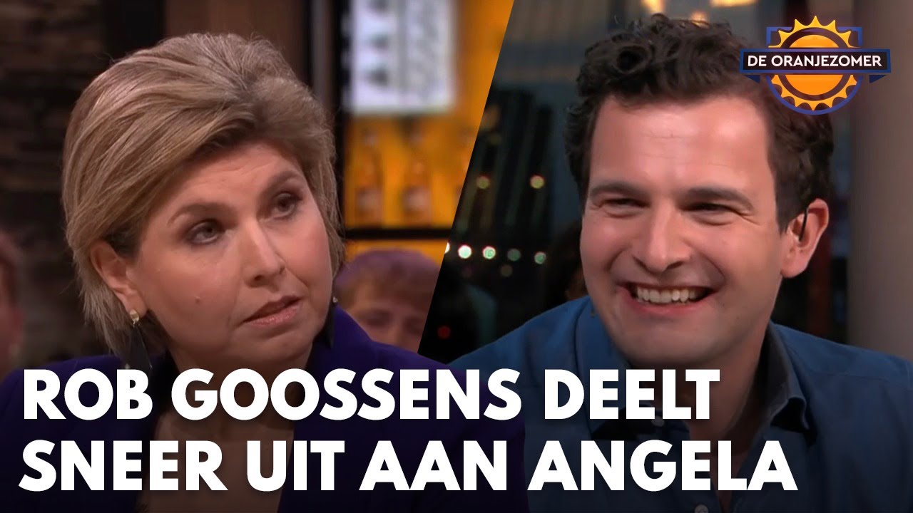 Rob Goossens deelt sneertje uit aan Angela de Jong: 'Breiend voor de televisie' | DE ORANJEZOMER