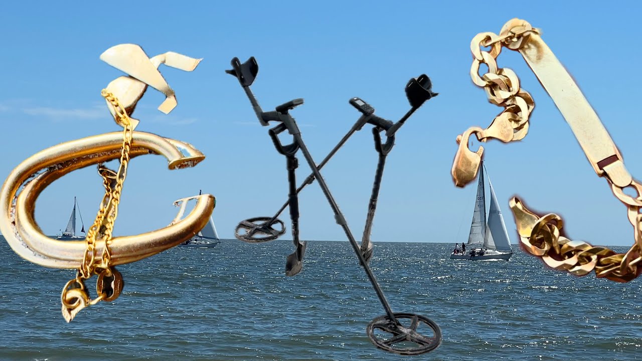 Search on the Beach with Metal Detector! We found GOLD! New Gold Finds!!! Нові ЗОЛОТІ Знахідки!!!