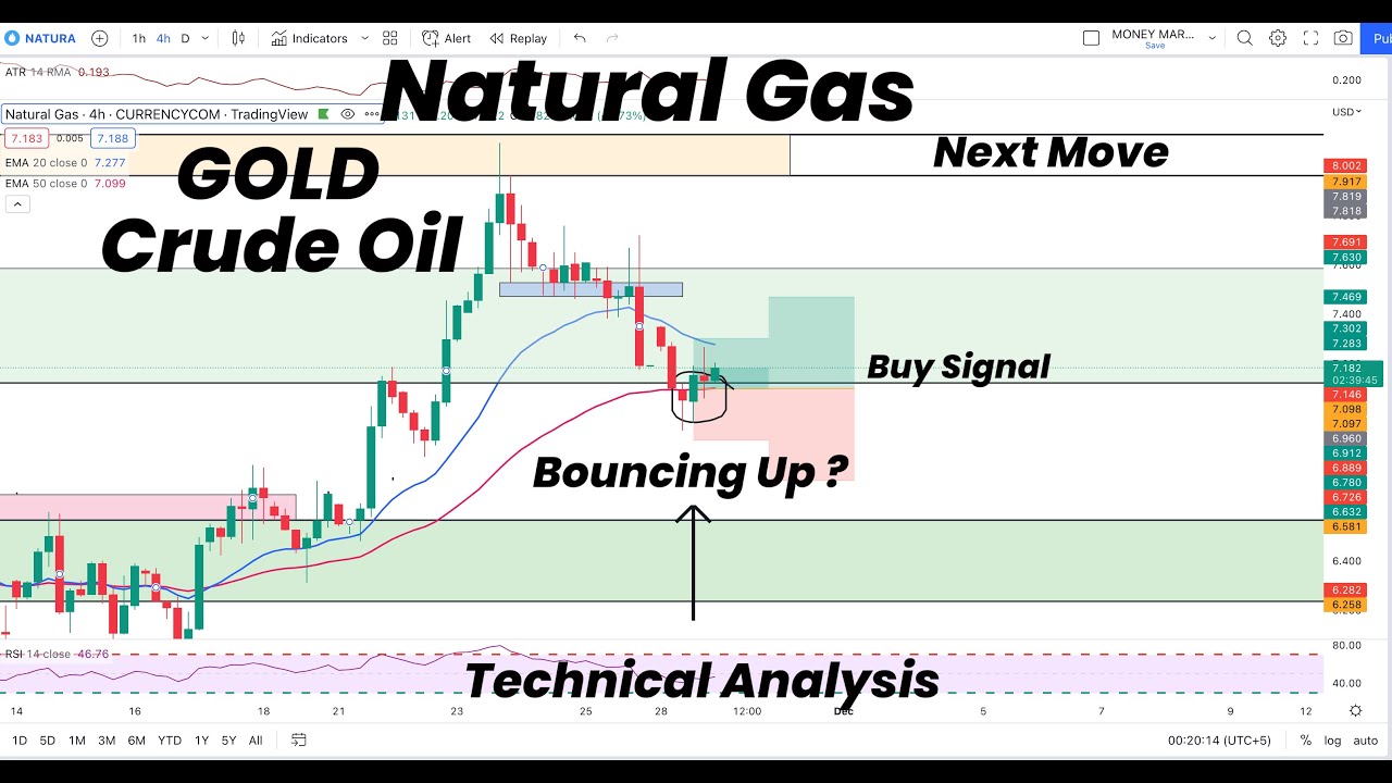 Natural Gas Bouncing up | Next Move? | Gold | Crude Oil | Technical Analysis