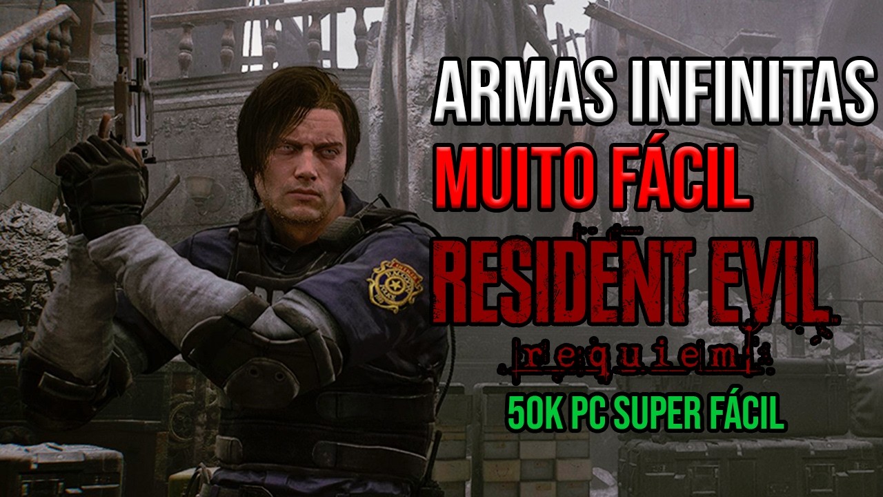 JEITO MAIS FÁCIL DE PEGAR AS ARMAS INFINITAS NO RESIDENT EVIL REQUIEM (50k de pc muito fácil)