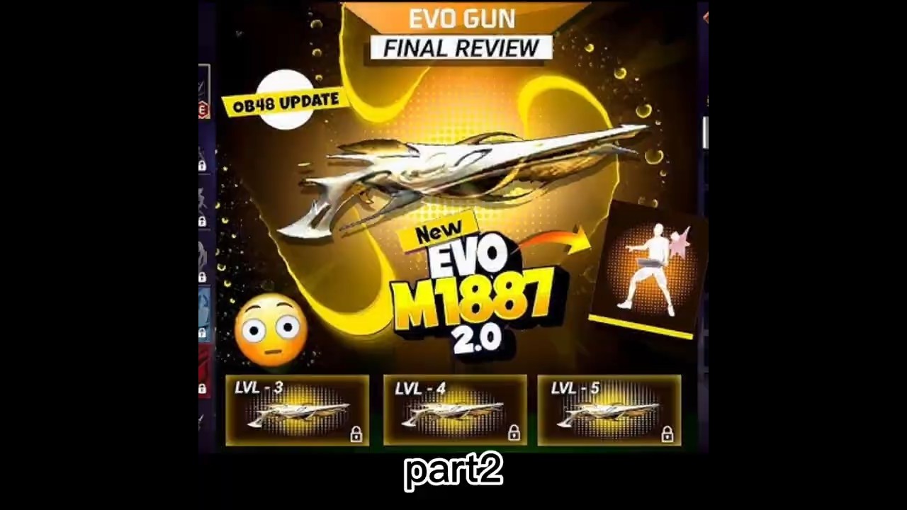 Free fire new M1887 gun skin!event in second 2 spin luck trick today #shorts