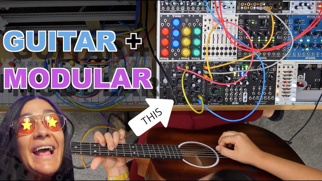 Acoustic Guitar and My Modular Synth for the First Time // BoredBrain INJECTR + EQX5