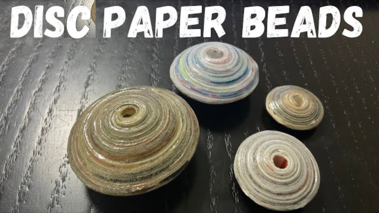 Disk paper beads | Saucer paper beads #paperbeads