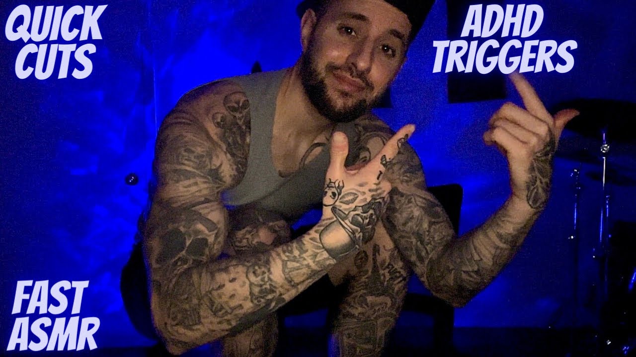 ASMR | ADHD Fast & Aggressive Random Chaotic Triggers (Quick Cuts)