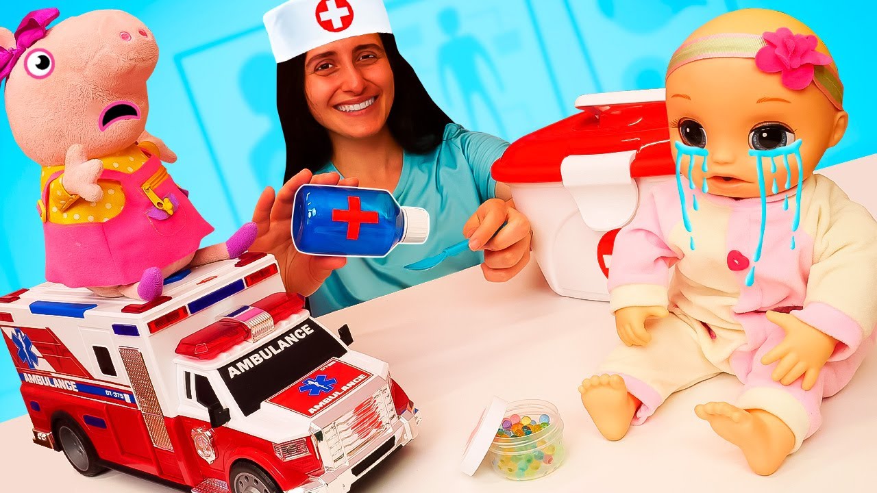 Perché sta piangendo la bambola Baby Alive? Video e giochi con bambole per bambini piccoli