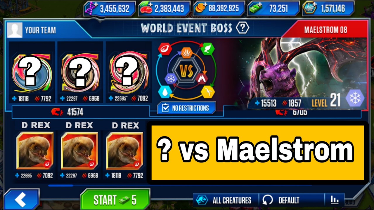 maelstrom 08 vs ? jurassic world gameplay! boss fight!!!