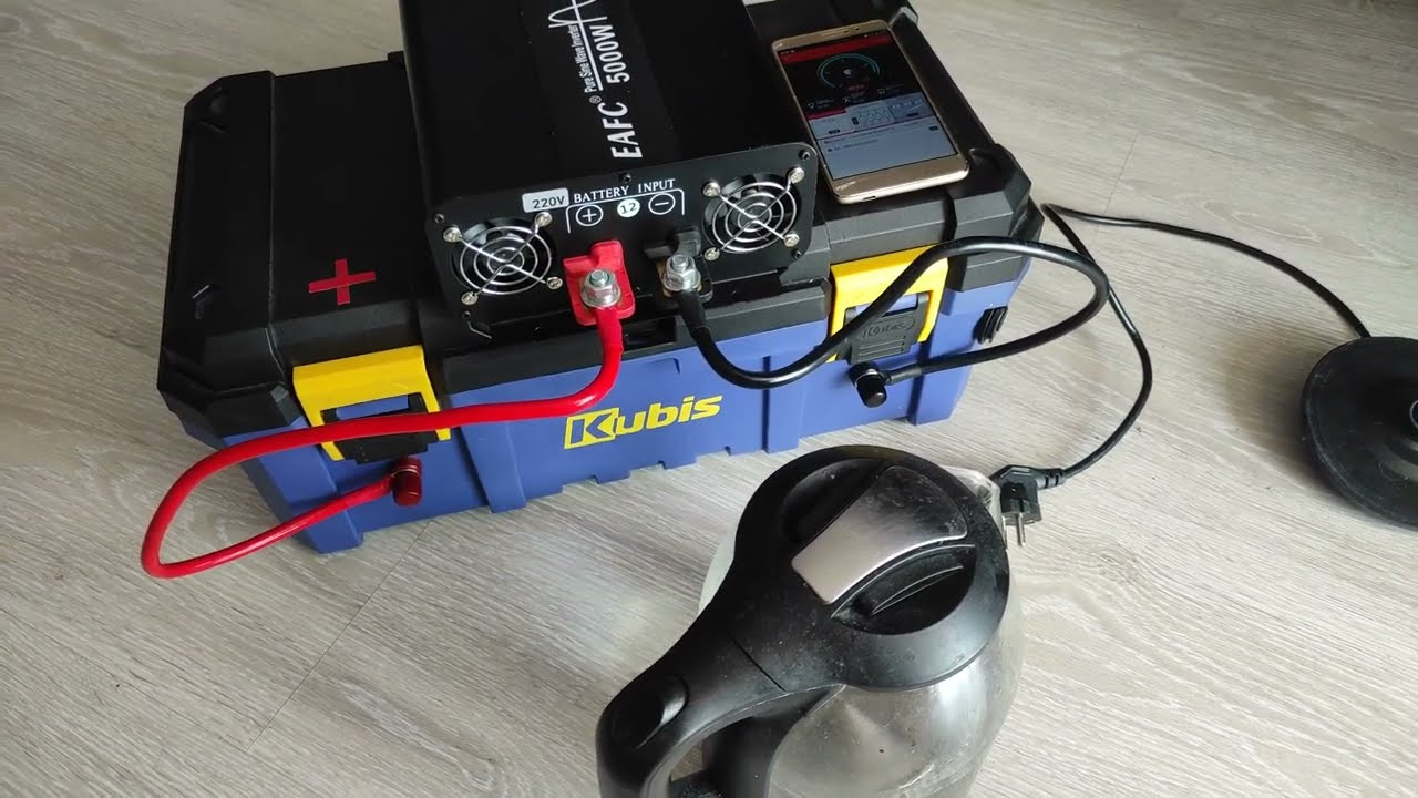Інвертор EAFC 5000W тест чайником, або як закіп'ятити воду в блекаут