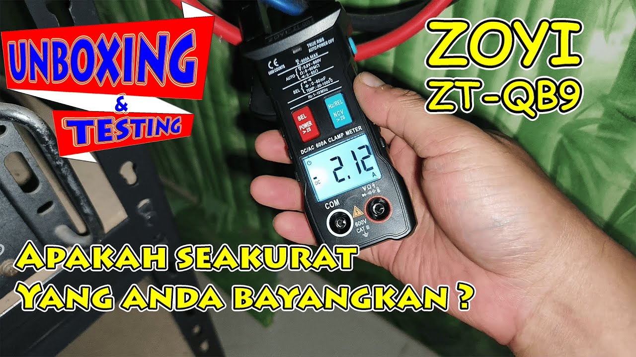 ZOYI ZT-QB9: Clamp Meter Terbaik untuk Teknisi Listrik dan Maintenance PLTS