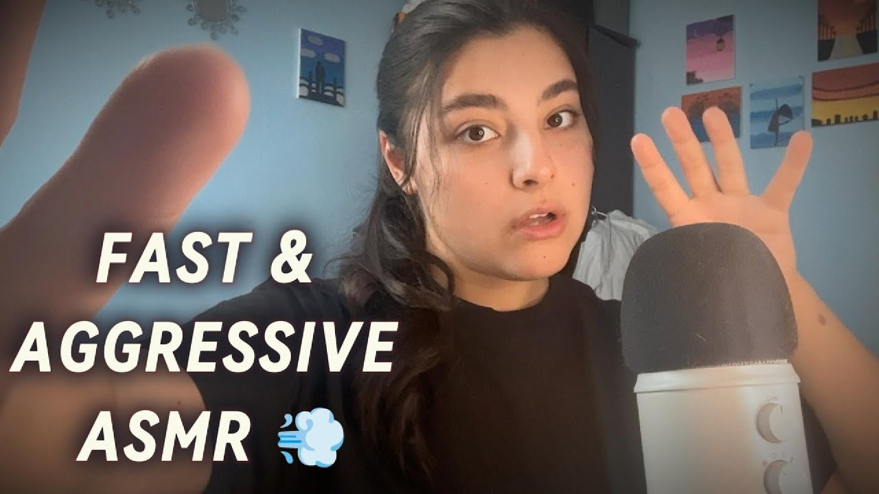 ASMR FAST & AGGRESSIVE HAND/MOUTH SOUNDS 🔥⚡