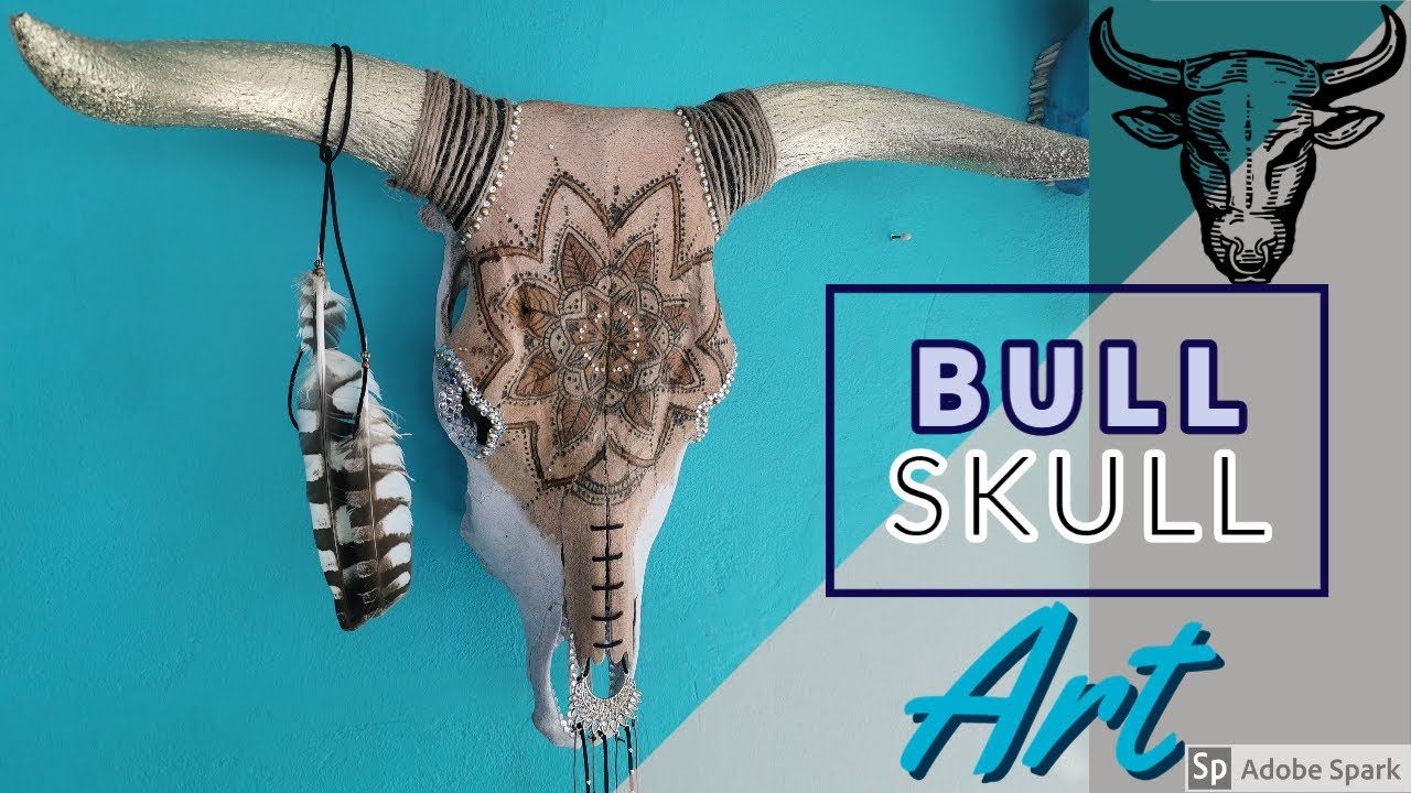 How to carve and decorate a Bull Skull