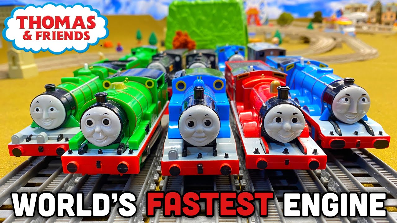 WORLD’S FASTEST ENGINE! Thomas and Friends Trackmaster Tomy Plarail Race